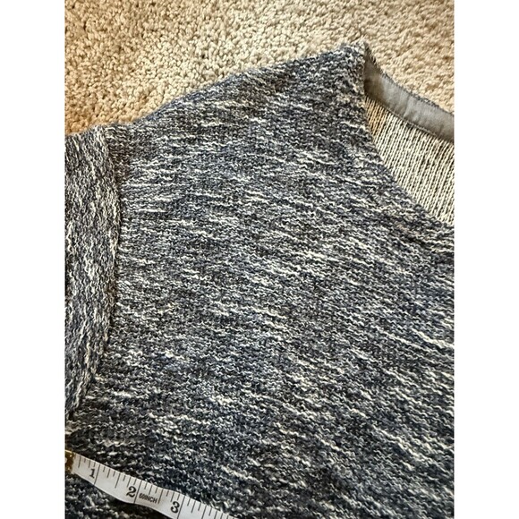 Vince Women’s Size Small Blue Knit Dress with Chambray Sleeve - Picture 7 of 9